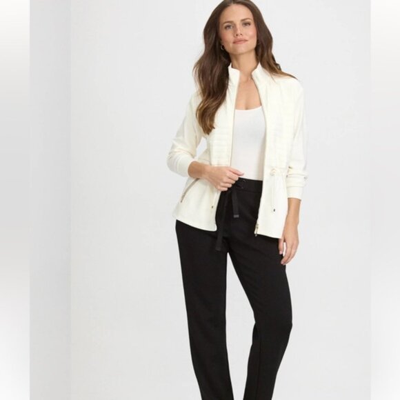 Laura Quilted Detail Jacket Cream - Picture 3 of 11